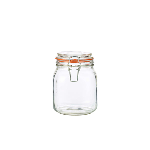 Genware Glass Terrine Jar 1L pack of 6