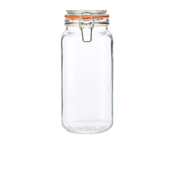 Genware Glass Terrine Jar 2L pack of 6