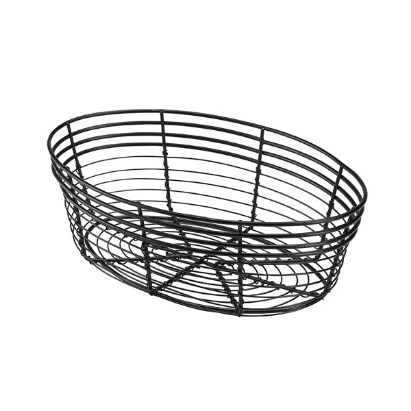 Wire Basket  Oval 25.5 x 16 x 8cm pack of 6