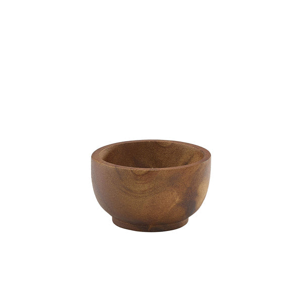 Acacia Wood Dip Pot 6cl/ 2oz pack of 1