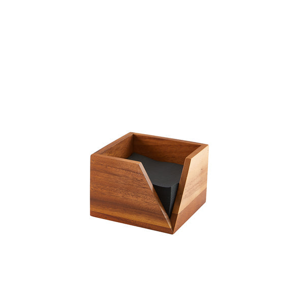 GenWare Acacia Wood Serviette Holder 14 x 10cm pack of 1