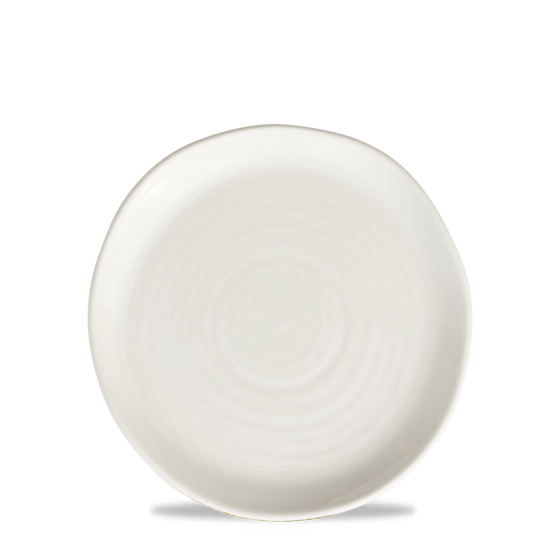 White Natural Plate 17Cm Box 6