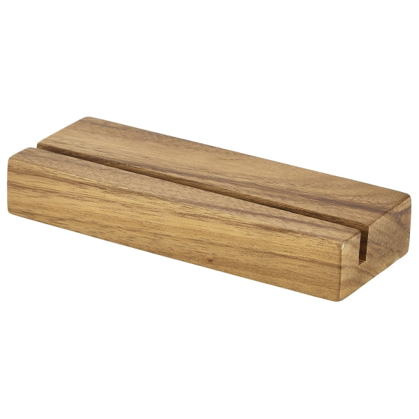 Acacia Wood Menu Stand 20 x 3.2 x 7.5cm pack of 1