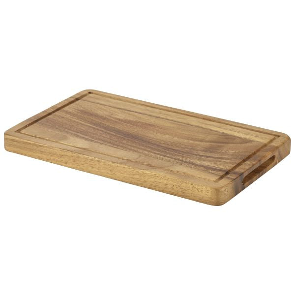 Genware Acacia Wood Serving Board GN 1/4 pack of 1