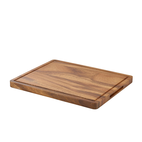 Genware Acacia Wood Serving Board 28 x 20 x 2cm pack of 1