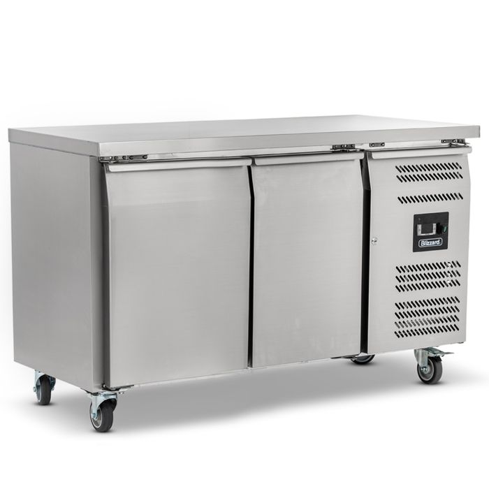 Blizzard Double Hinged Door Counter Freezer