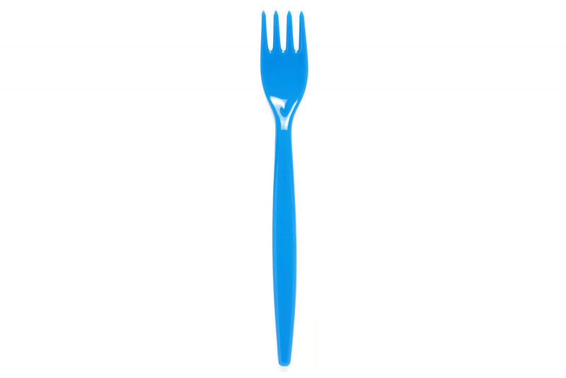 Standard Med Blue Fork – Reusable Polycarbonate Cutlery