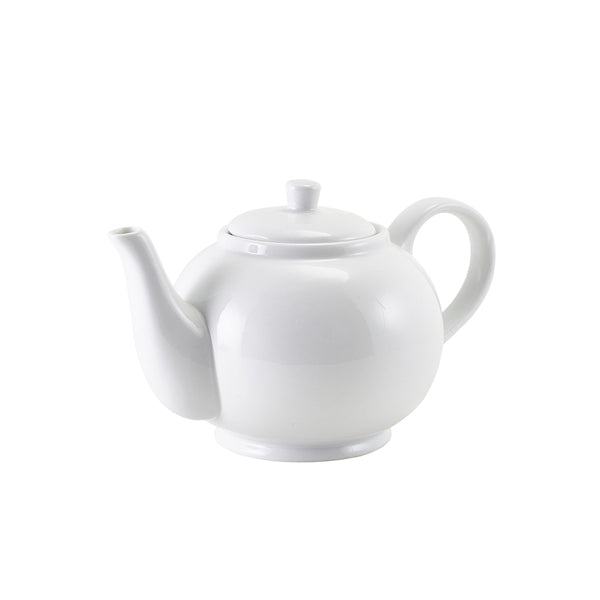 Genware Porcelain Teapot with Infuser 45cl/ 15.75oz pack of 6