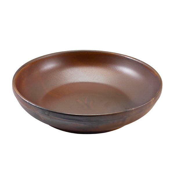 Terra Porcelain Rustic Copper Coupe Bowl 27.5cm pack of 6