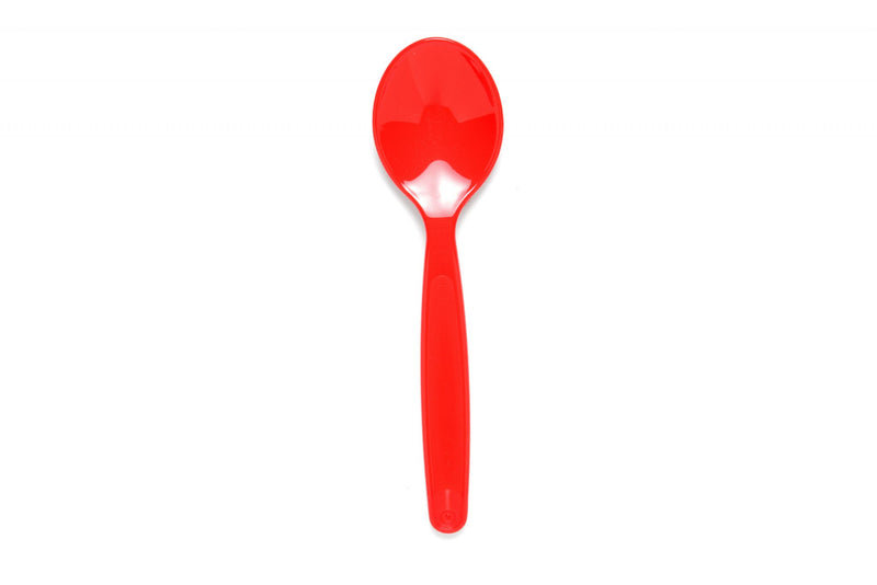 Small Red Dessert Spoon – Reusable Cutlery