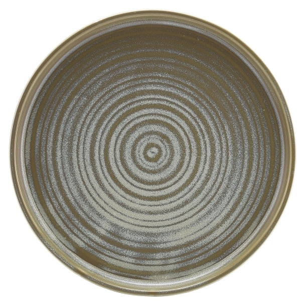 Terra Porcelain Matt Grey Low Presentation Plate 21cm pack of 6