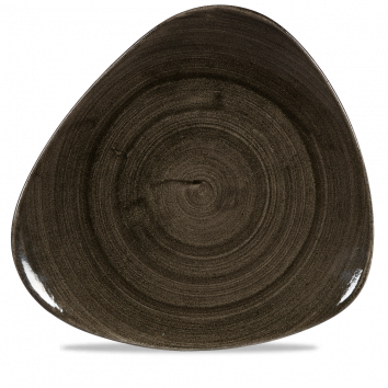 Stonecast Patina Iron Black Lotus Plate 12" Box 6