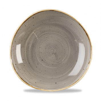 Stonecast Grey Round Trace Bowl 9 7/8" Box 12